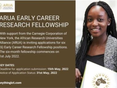 ARUA Early-Career Research Fellowship 2022